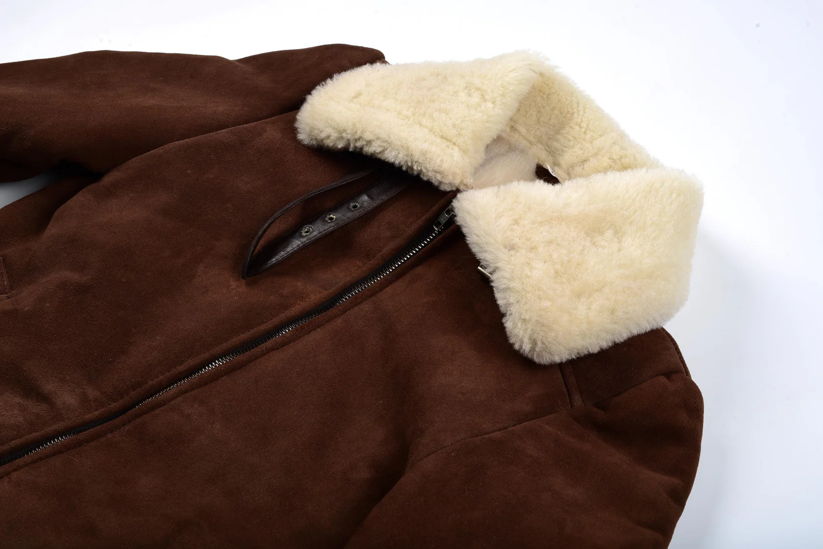 Men RAF Flight Shearling Sheepskin Leather Jacket