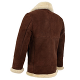 Men RAF Flight Shearling Sheepskin Leather Jacket