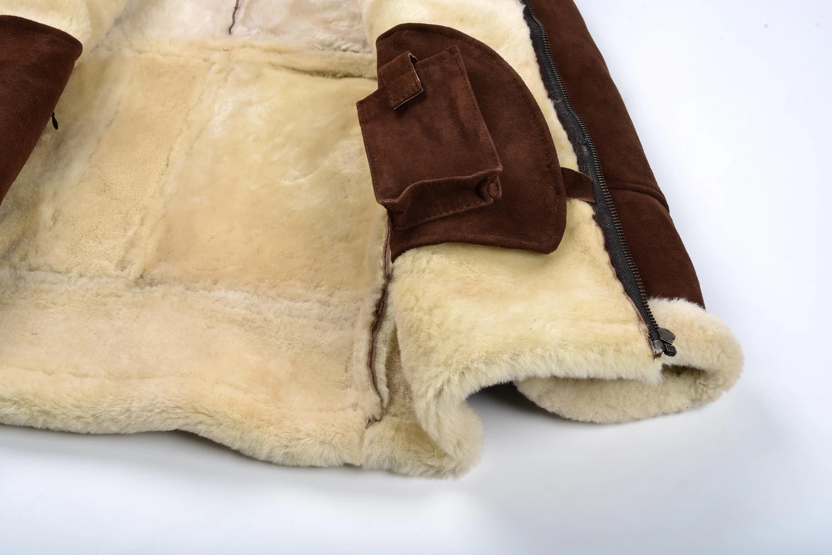 Men RAF Flight Shearling Sheepskin Leather Jacket