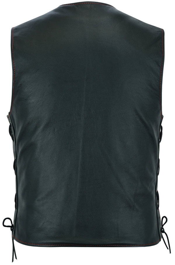 Honor Men's Motorcycle Leather Vest