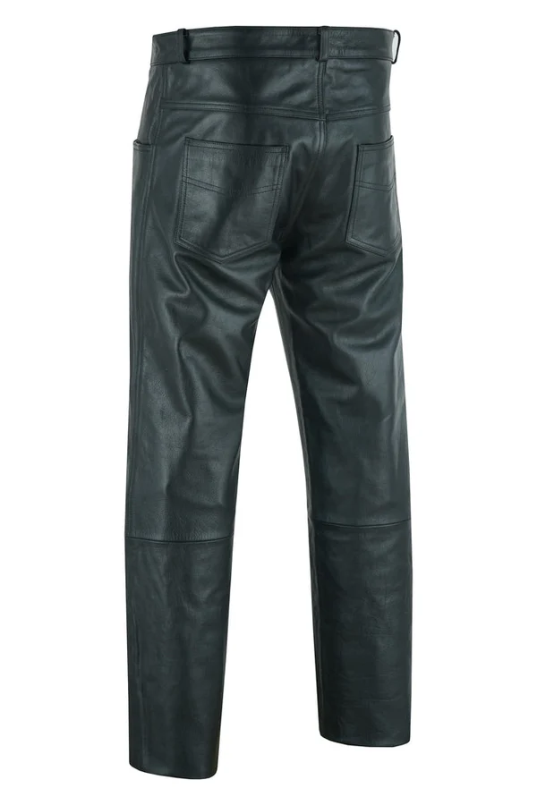 Twin Thunder Men's Motorcycle Leather Pants