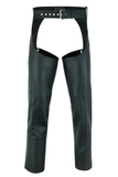 Silver Streak™ Unisex Motorcycle Leather Chaps