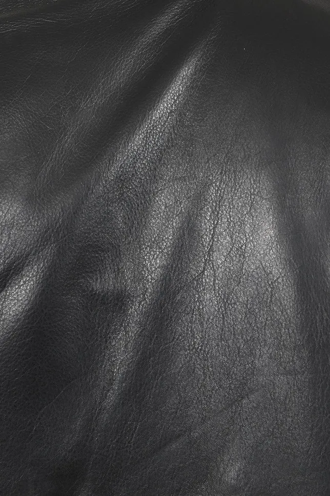 Men’s Black Leather Motorcycle Jacket