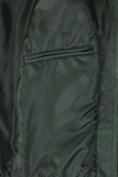 Men's Buff Green Real Leather Classic Blouson Jacket