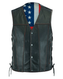 Honor Men's Motorcycle Leather Vest