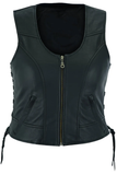 Feather - Women's Leather Motorcycle Vest