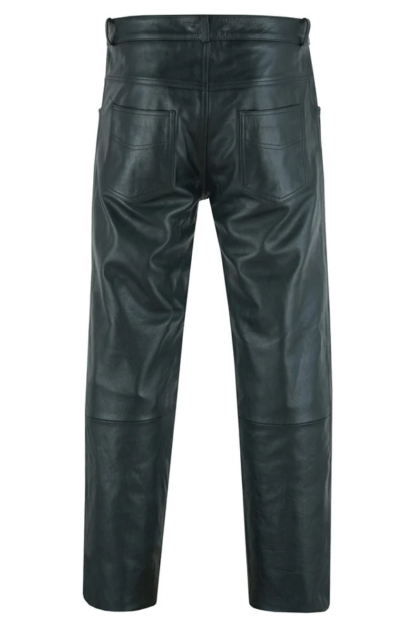 Twin Thunder Men's Motorcycle Leather Pants