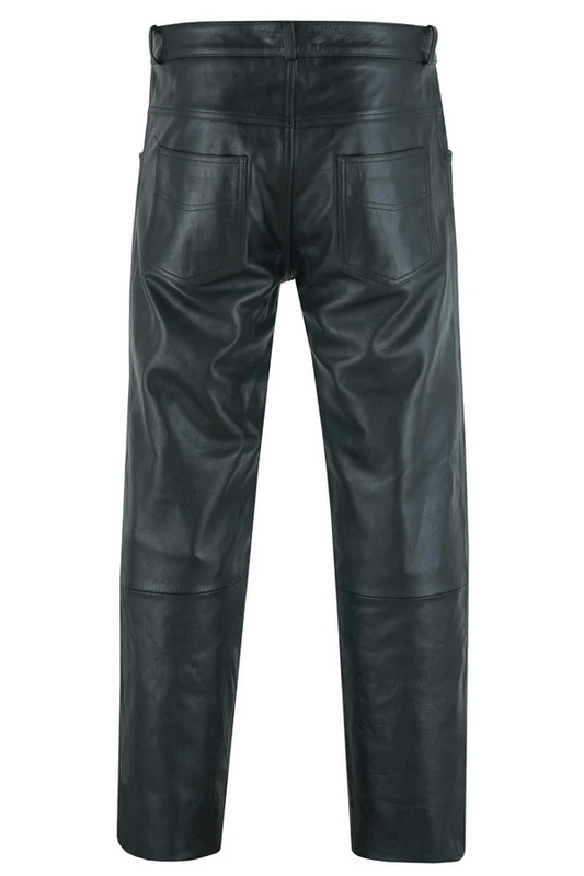 Twin Thunder Men's Motorcycle Leather Pants