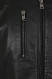 Men's Black Genuine Cowhide Leather Jacket