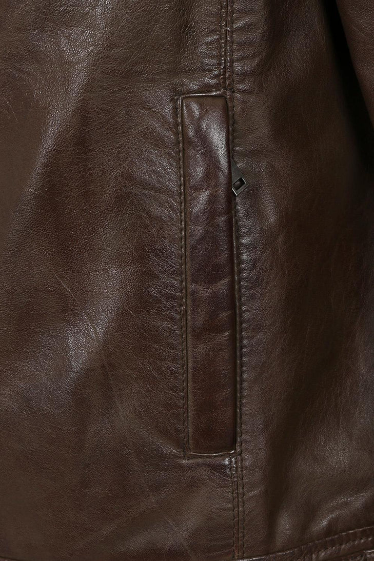 Men's Brown Leather Jackets - Timeless & Stylish