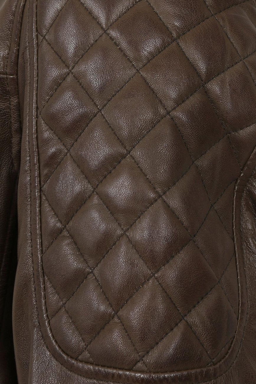 Men’s Trendy Brown Leather Moto Jacket