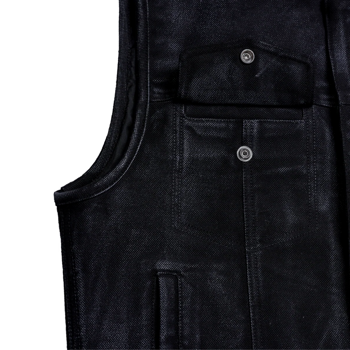 Desert Drifter Summer Spark Lowcut Men's Canvas Motorcycle Vest