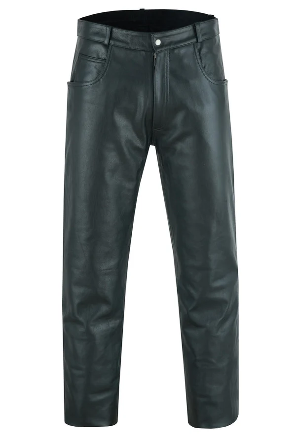 Twin Thunder Men's Motorcycle Leather Pants