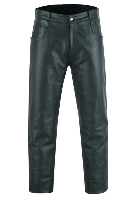 Twin Thunder Men's Motorcycle Leather Pants