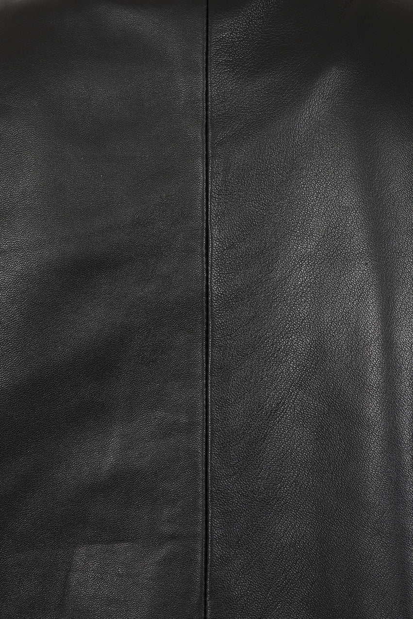 Men's Black Genuine Cowhide Leather Jacket