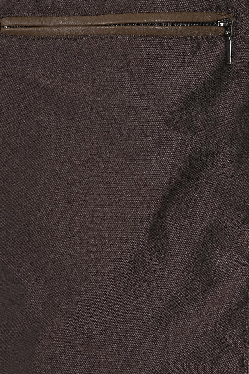 Men’s Trendy Brown Leather Moto Jacket