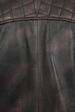 Men’s Brown Real Leather Biker Jacket - Stylish
