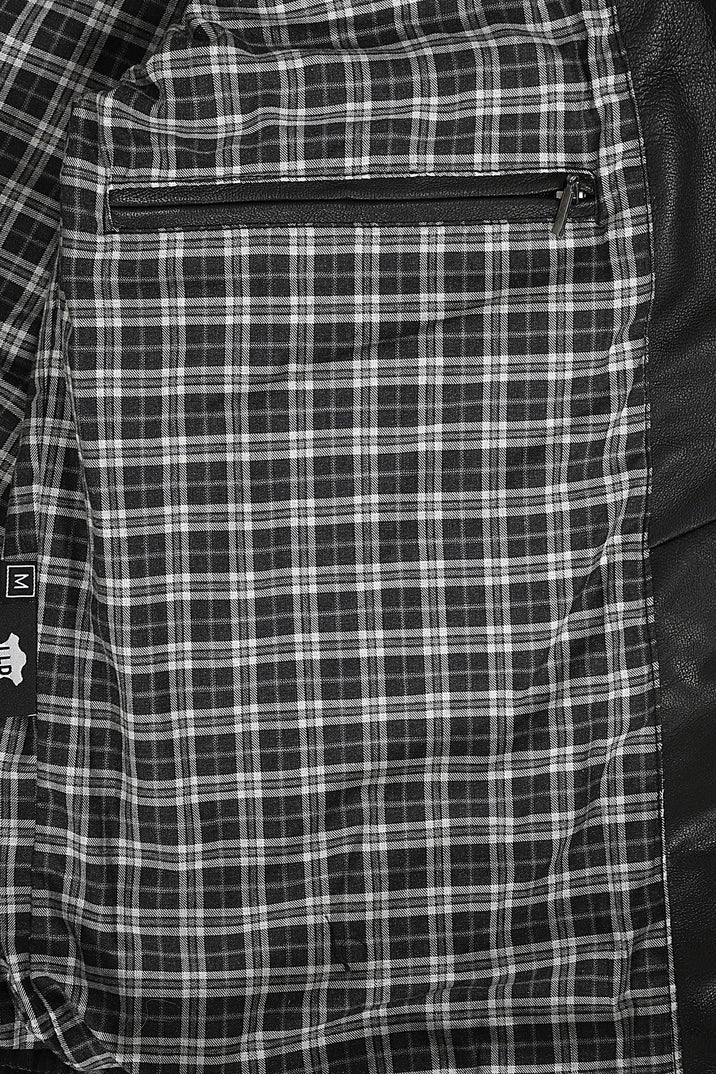 Men’s Brown Real Leather Biker Jacket - Stylish