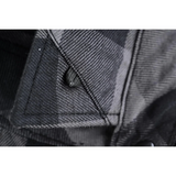 Men's Sleeveless Motorcycle Flannel Shirt