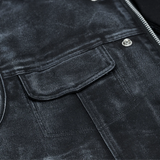 Desert Drifter Summer Spark Lowcut Men's Canvas Motorcycle Vest