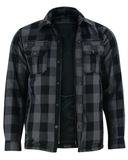 Men's Motorcycle Flannel Shirt