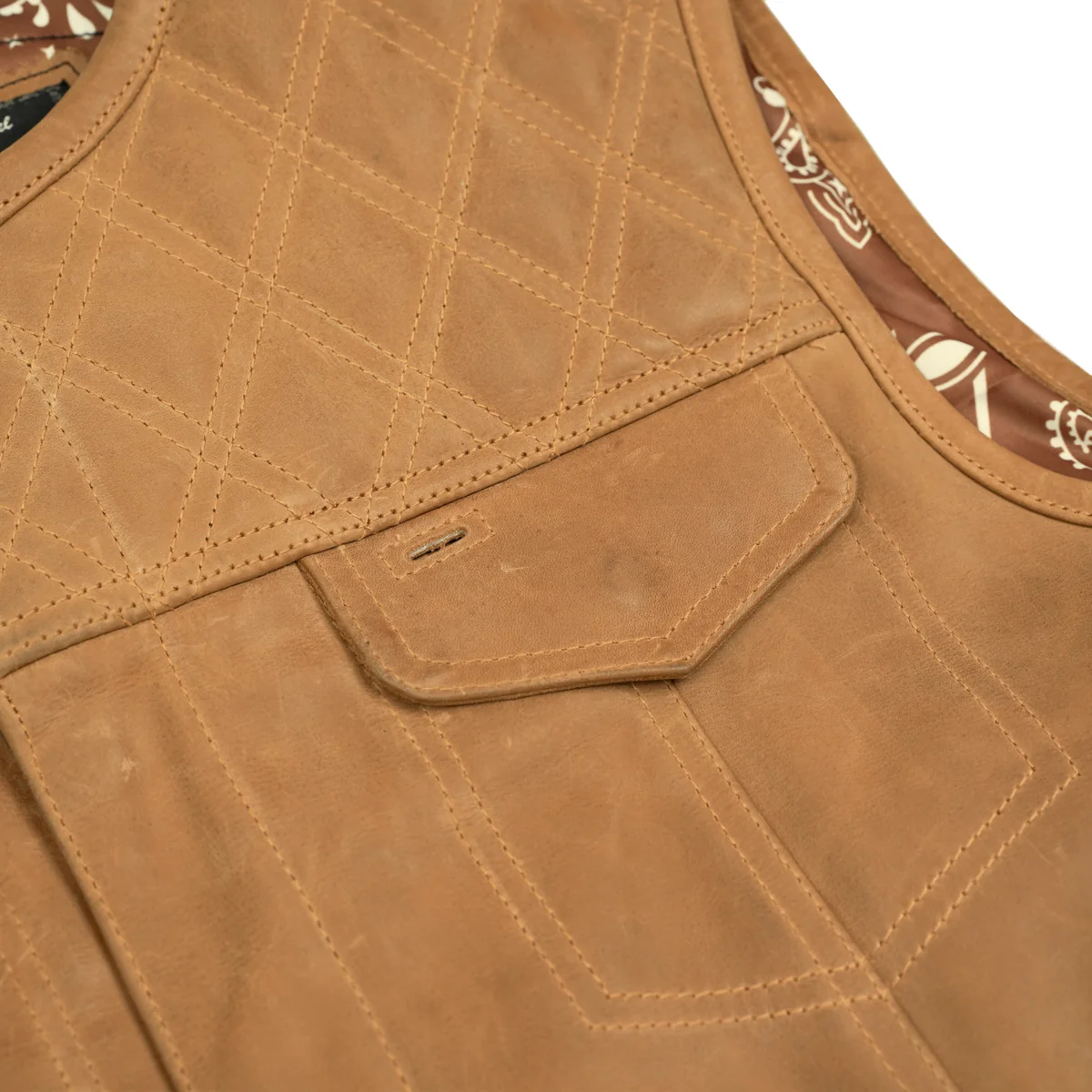 Timberline Lowcut Men’s Motorcycle Leather Vest