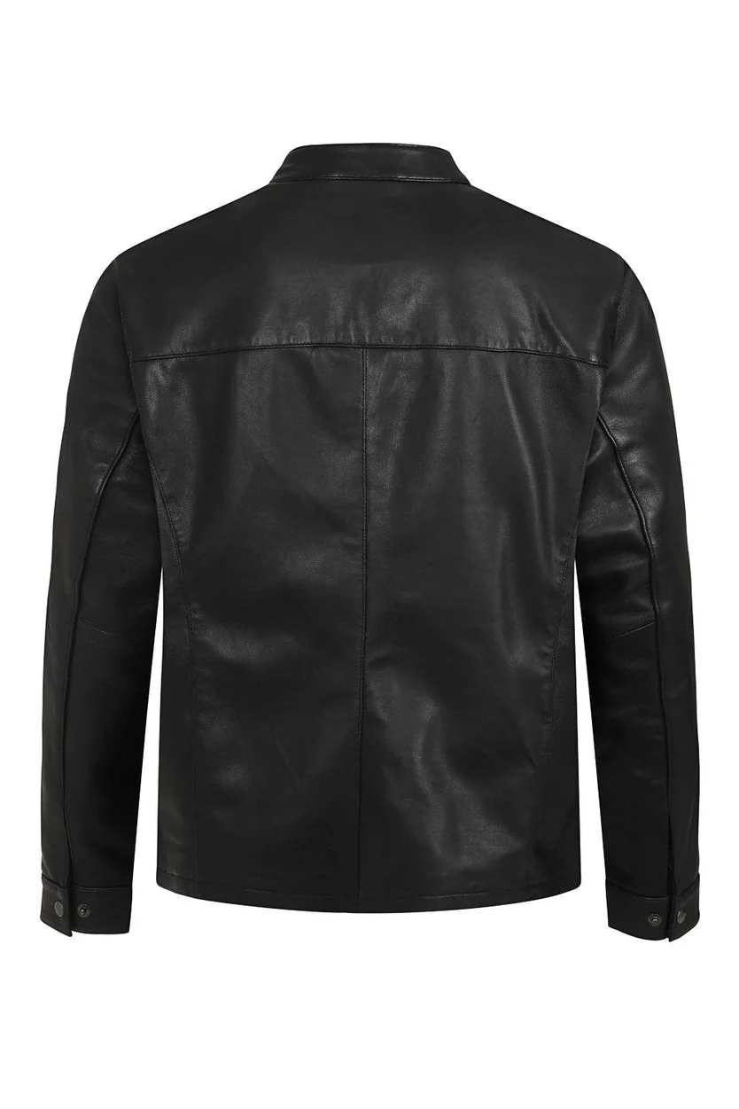 Classic Black Leather Jacket For Men’s