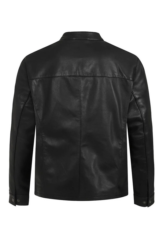 Classic Black Leather Jacket For Men’s