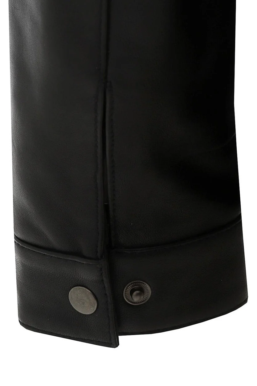 Classic Black Leather Jacket For Men’s