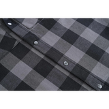 Men's Sleeveless Motorcycle Flannel Shirt