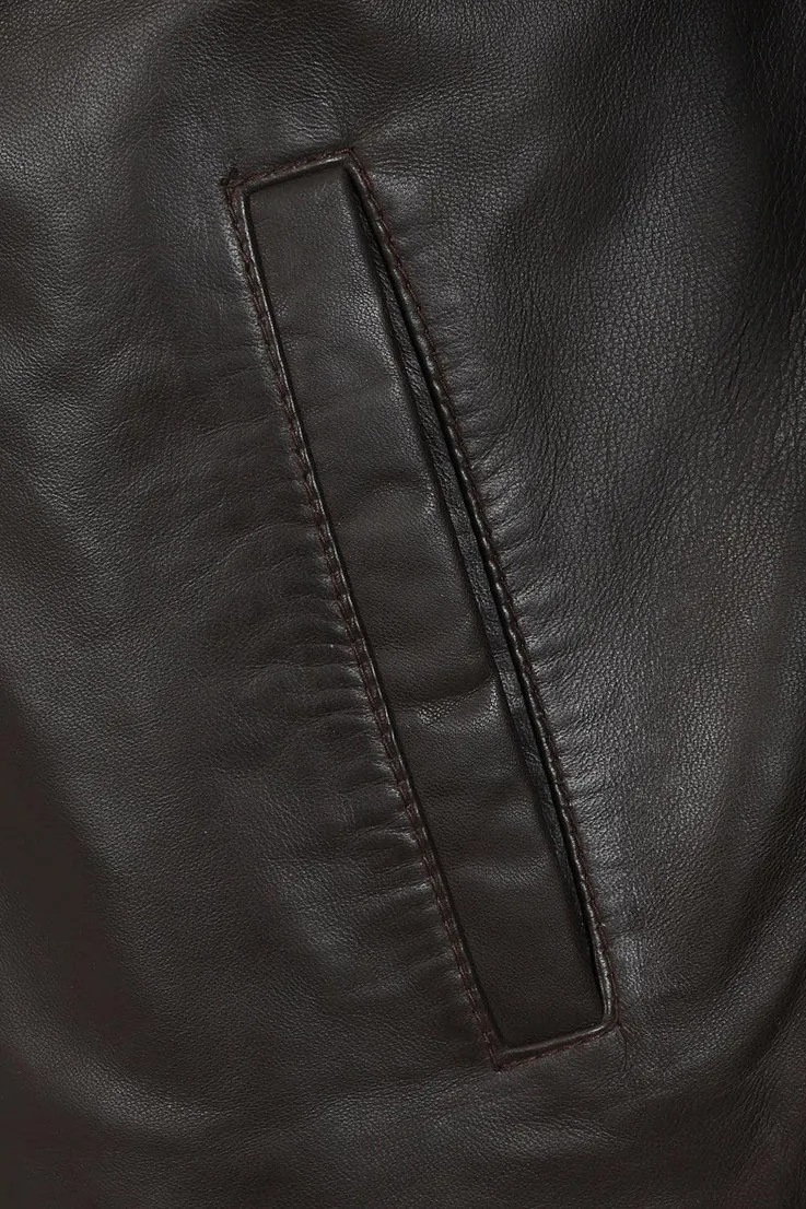 Men’s Timeless Black Leather Jacket – Refined Style