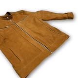 Men’s Tan Leather Biker Jacket