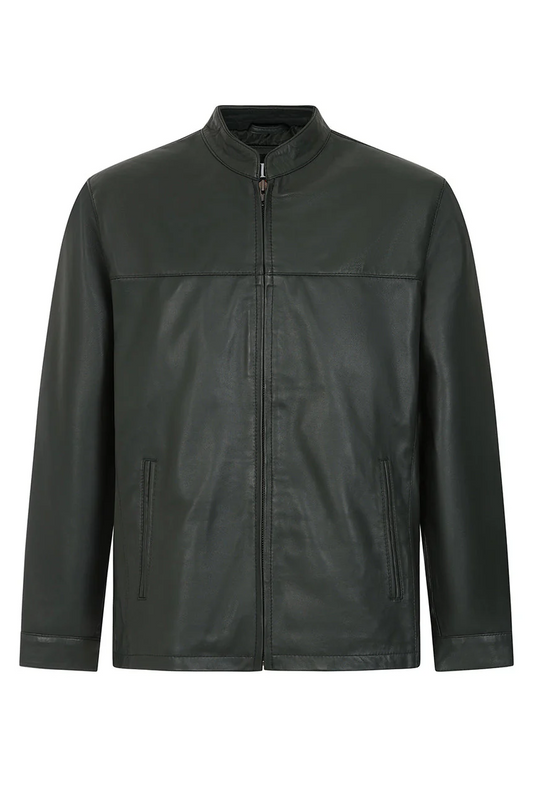 Men’s Classic Green Leather Jacket