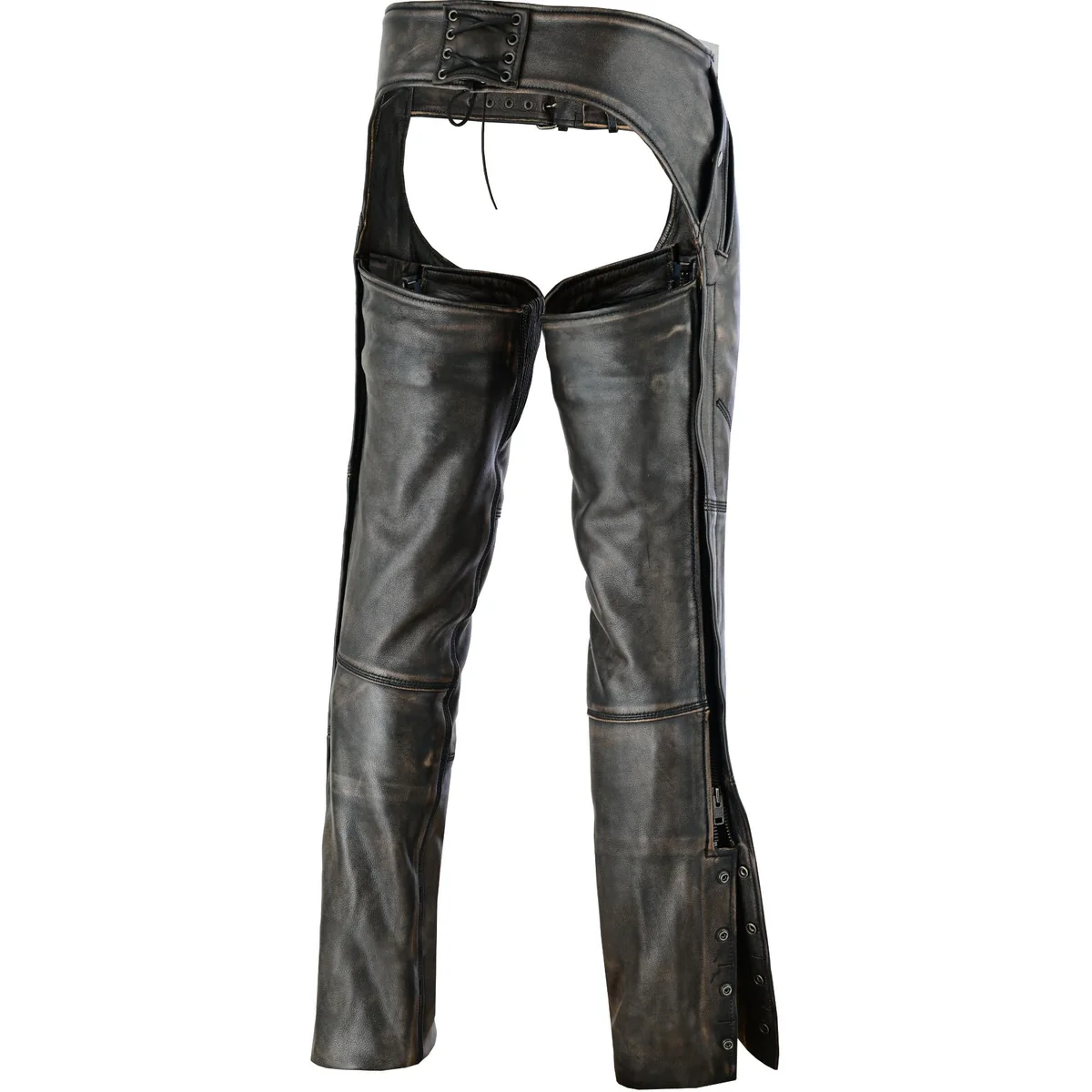 Iron Maverick Unisex Motorcycle Leather Chaps
