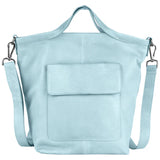 Bianca Handmade Genuine Leather Crossbody Bag sky