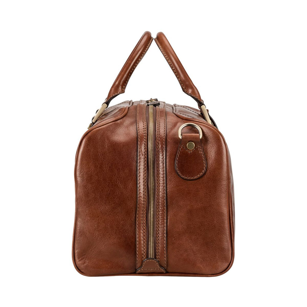 The Wanderer Handmade Small Genuine Leather Duffel Bag