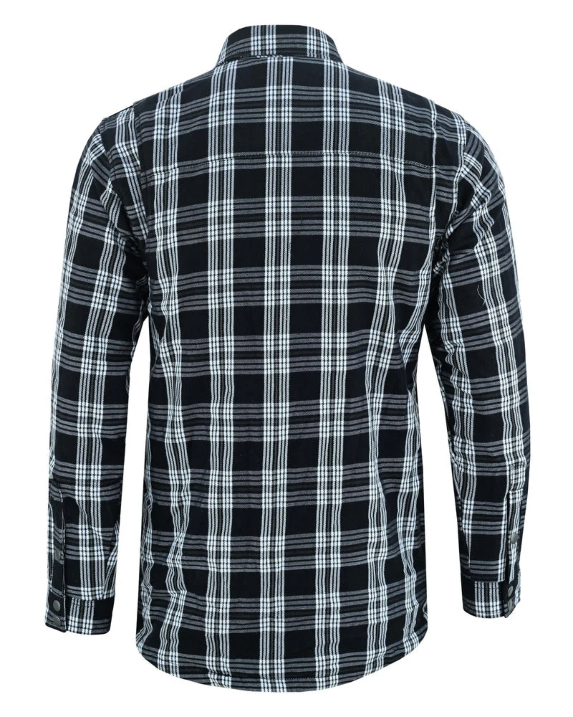 Checkered Champ Men's Armoured Motorcycle Flannel Shirt