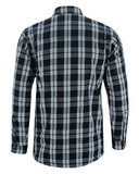 Checkered Champ Men's Armoured Motorcycle Flannel Shirt