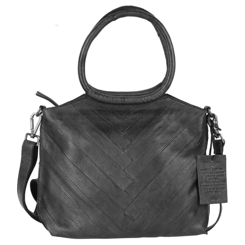 Dalton Handmade Genuine Leather Crossbody black