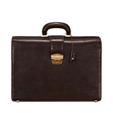 The Grand Dominion Handmade Large Genuine Leather Lawyer Briefcase