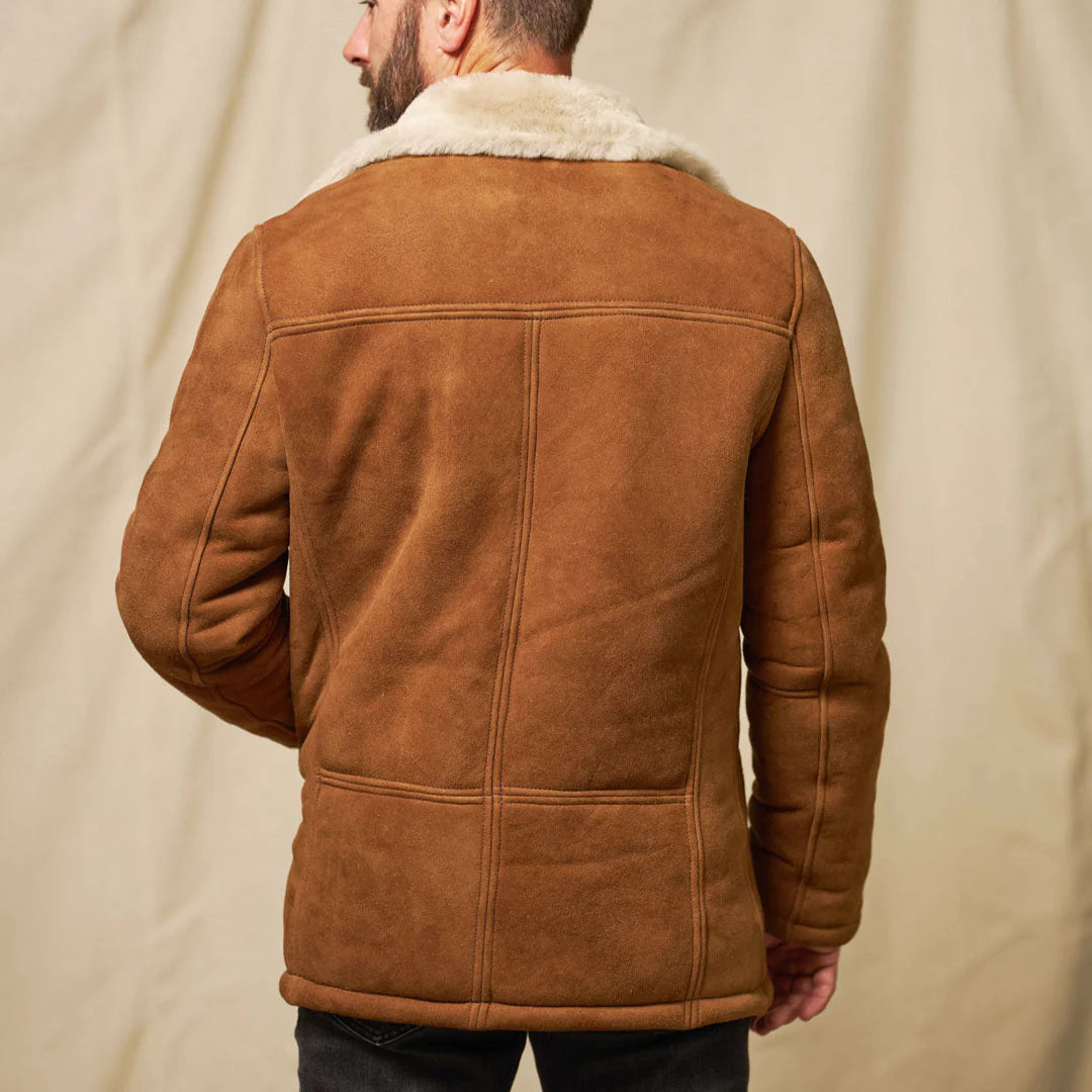 Shearling Barn Coat – Premium Turkish Wool Leather Coat