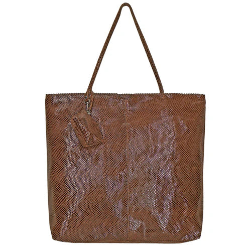 Gemma Handmade Genuine Leather Tote Bag dark brown