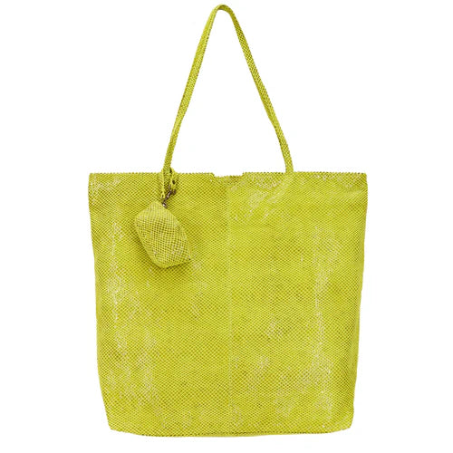 Gemma Handmade Genuine Leather Tote Bag green