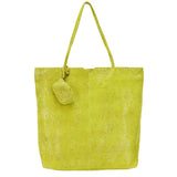 Gemma Handmade Genuine Leather Tote Bag green