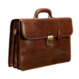 Handmade Classic Genuine Leather Briefcase for Men