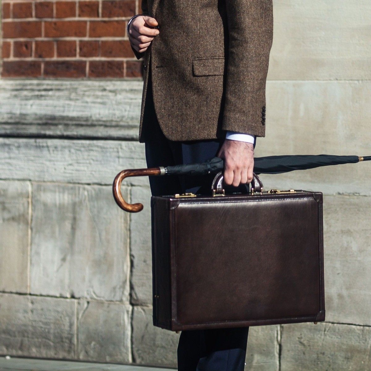 Handmade Expandable Genuine Leather Attaché Case