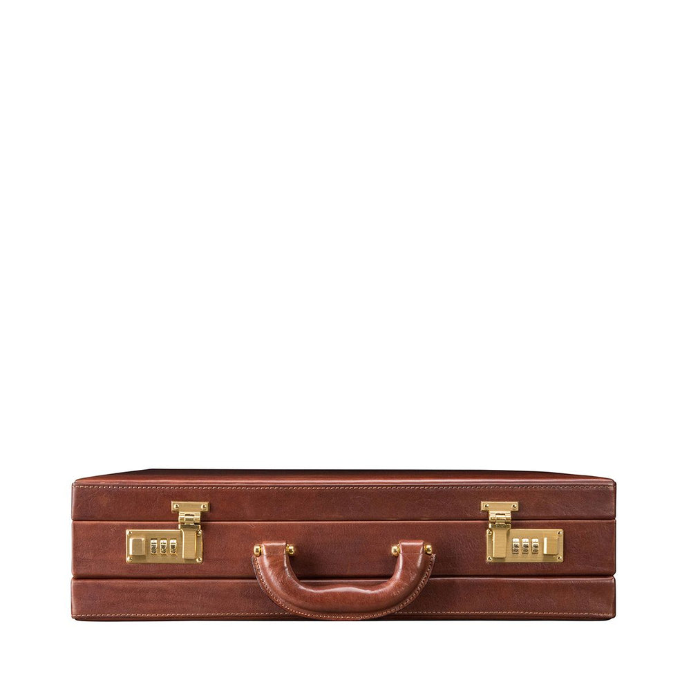 Handmade Expandable Genuine Leather Attaché Case