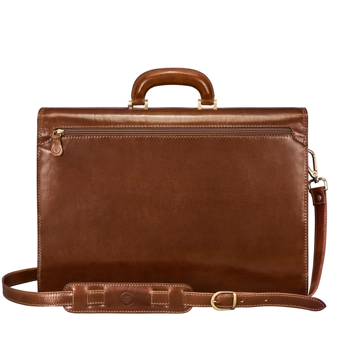 The Chamber Handmade Genuine Leather 17" Laptop Briefcase