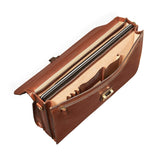The Chamber Handmade Genuine Leather 17" Laptop Briefcase
