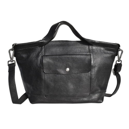 Handmade Genuine Leather Crossbody Bag dark dark
